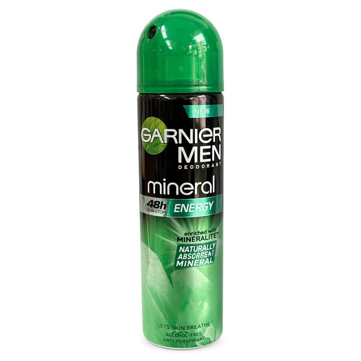 Deodorant Garnier Men Mineral Energy, 48h, 150 ml