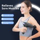 Масажен пистолет с удължена дръжка Fascia Band Edition, Bedee, интелигентен AI чип, с регулируема дълга дръжка, 8 нива на скорост, LCD екран, 3200 RPM, 1800mAh батерия, 45 dB безшумен мотор, 4 масажни глави, за мускули/врат/рамене/кръст/крака