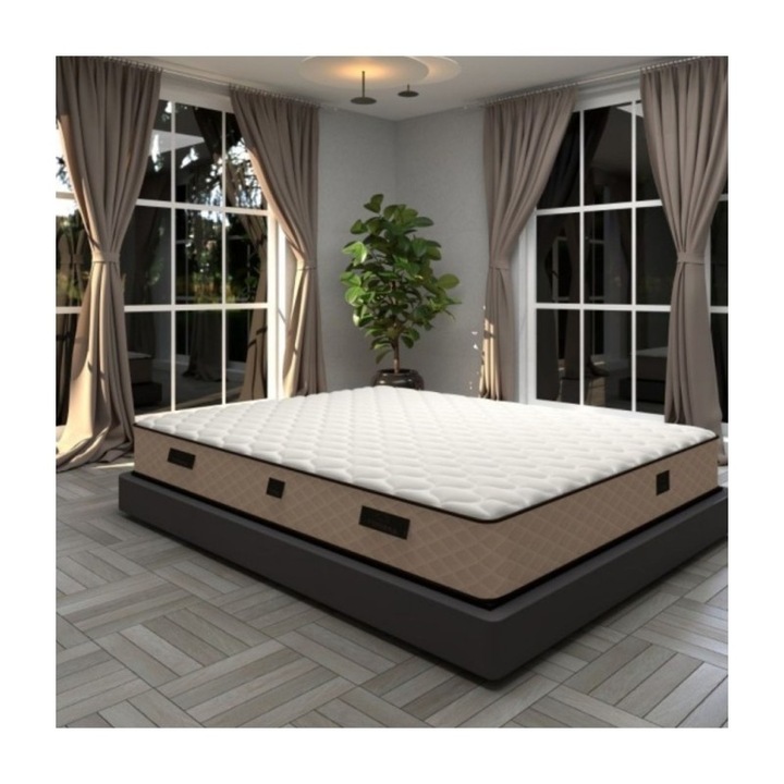 Saltea ortopedică CELA MedLux, 30 cm, spumă poliuretanică cu arcuri, 160x200 cm