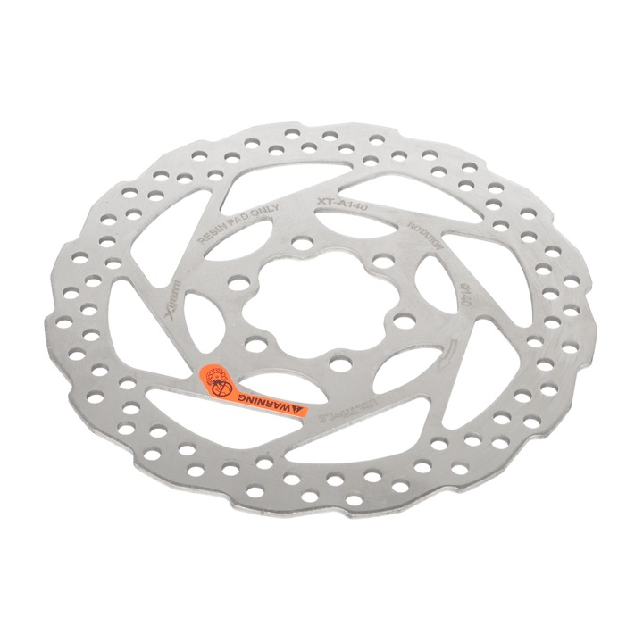 Disc de frana pentru trotineta electrica KuKirin G2 Master, G3, G3 PRO, G4, 140mm, 6 gauri, Argintiu