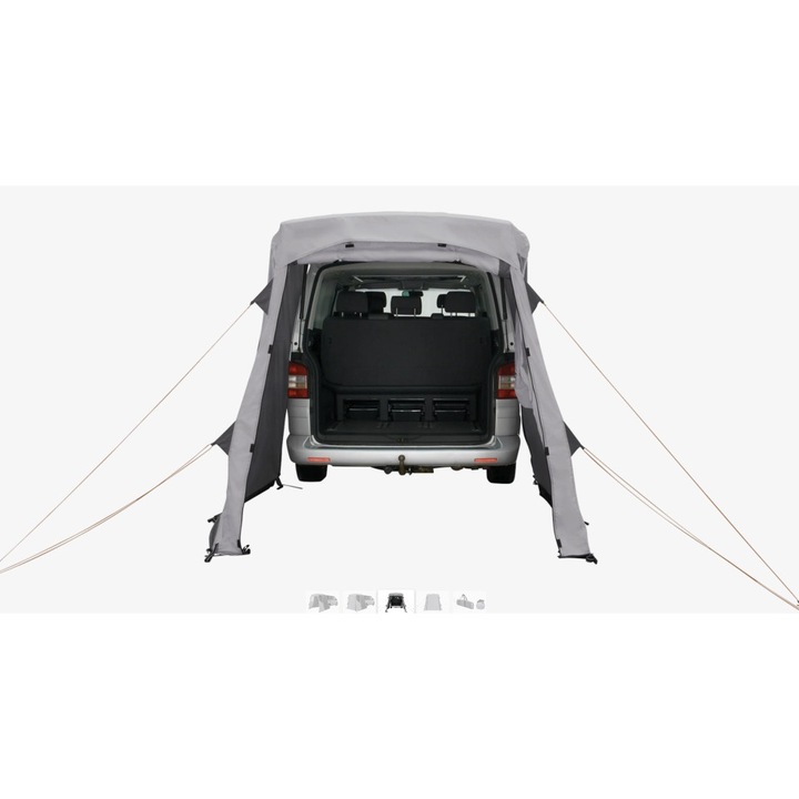 Cort camping tip copertina pentru haion masina Easy Camp Krossbu, 195x190 cm pentru VW T5 T6, Mercedes Vito W639 W447, Clasa V