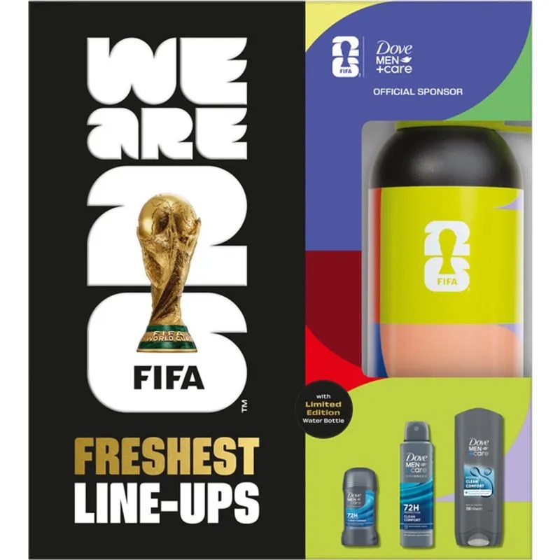Set cadou Dove Men+Care Fifa Freshest: gel de dus 2 in 1, 250 ml +