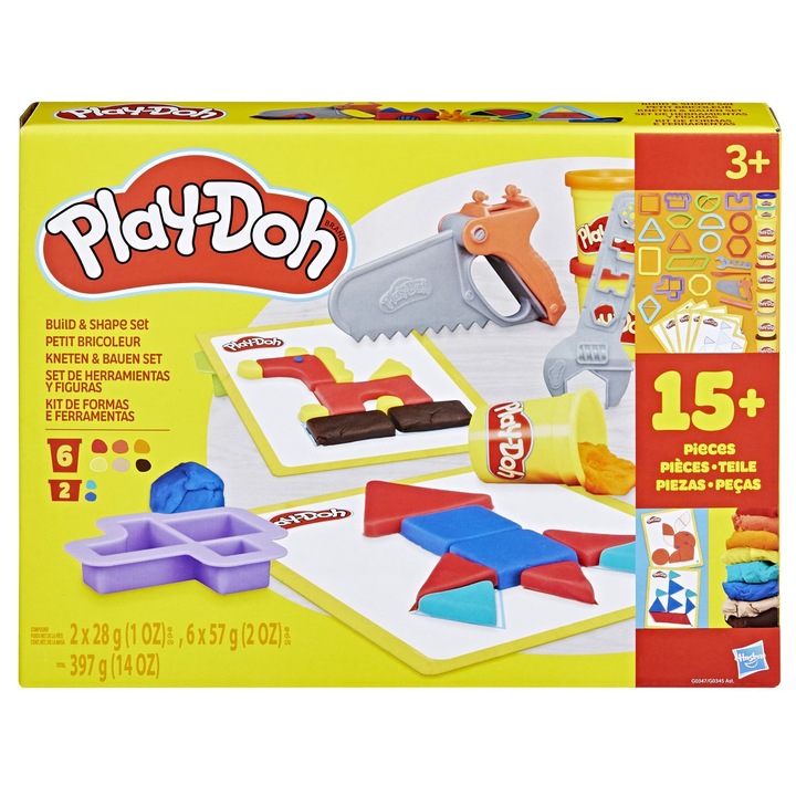 Set de joacă Play-Doh Constructie și Modelare, 3 ani, multicolor