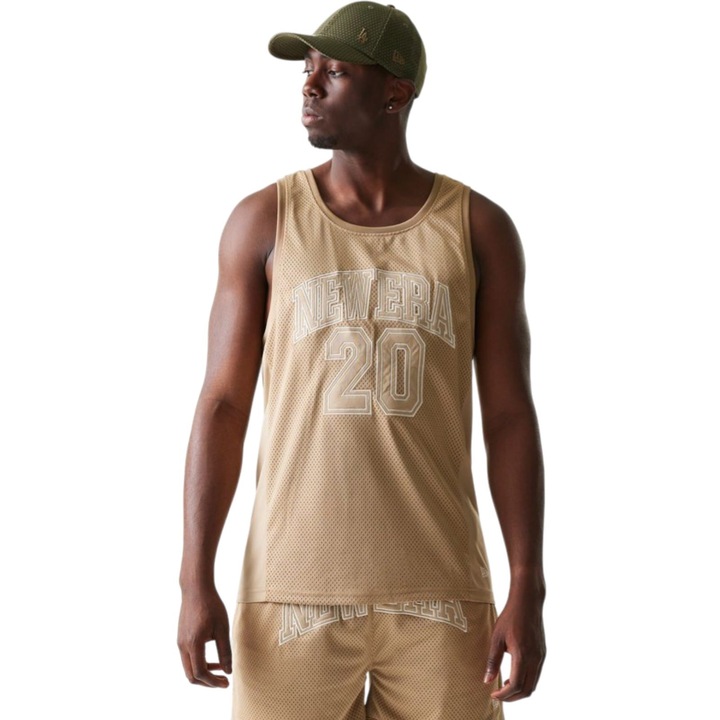 Потник New Era Mesh Tank Top 58141, Бежов