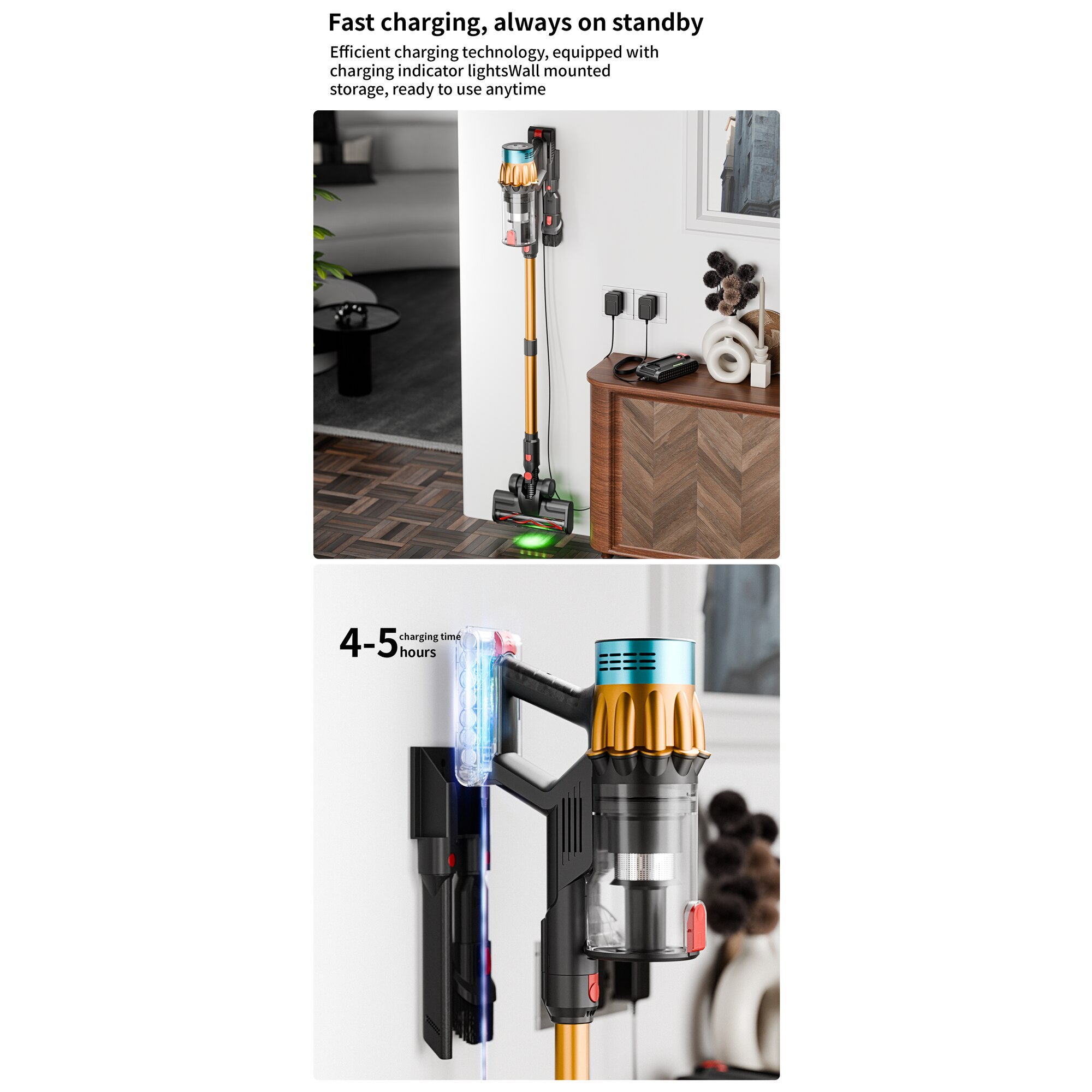 Aspirator vertical POKKO, fără fir, 650W, 1.2L, autonomie 50 min