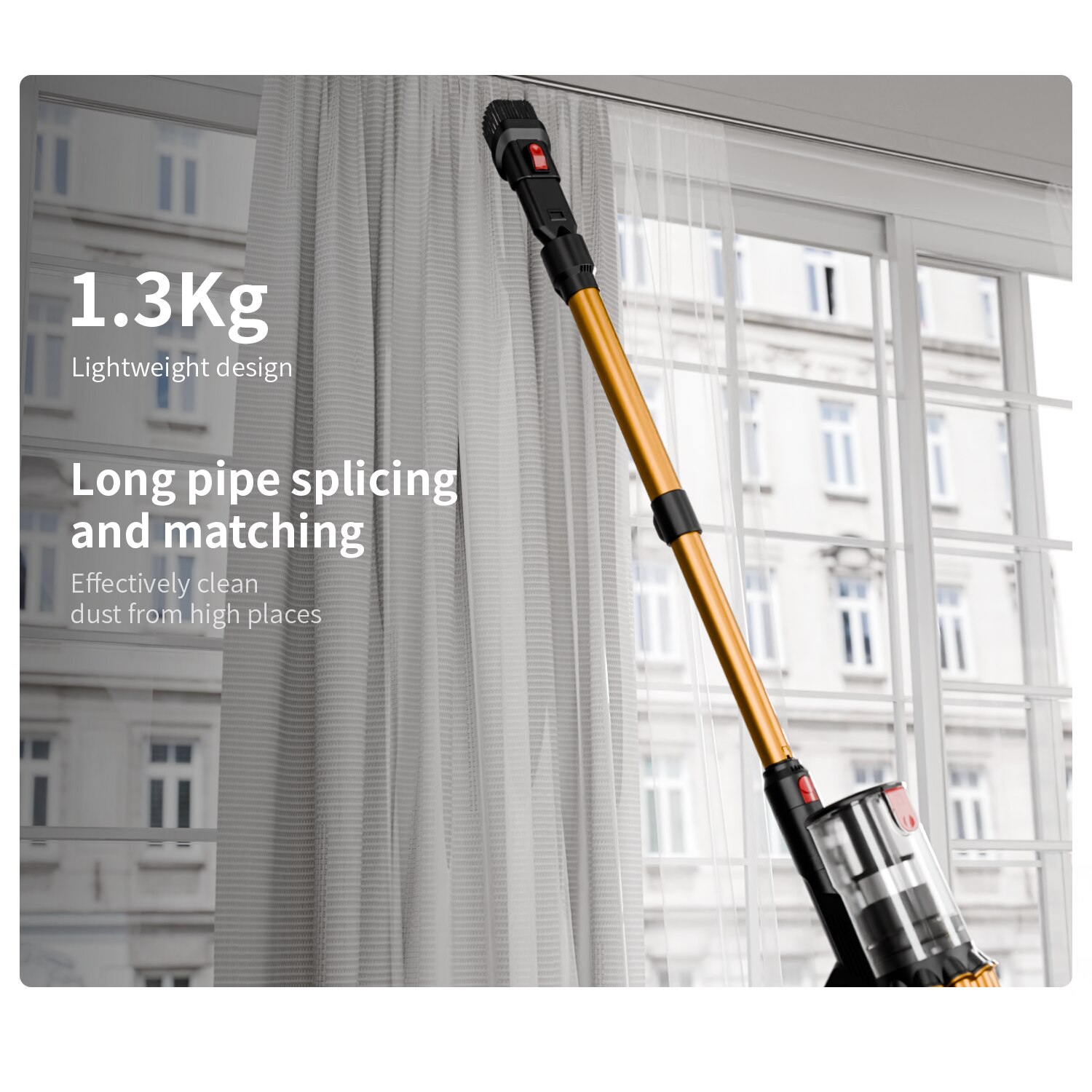 Aspirator vertical POKKO, fără fir, 650W, 1.2L, autonomie 50 min