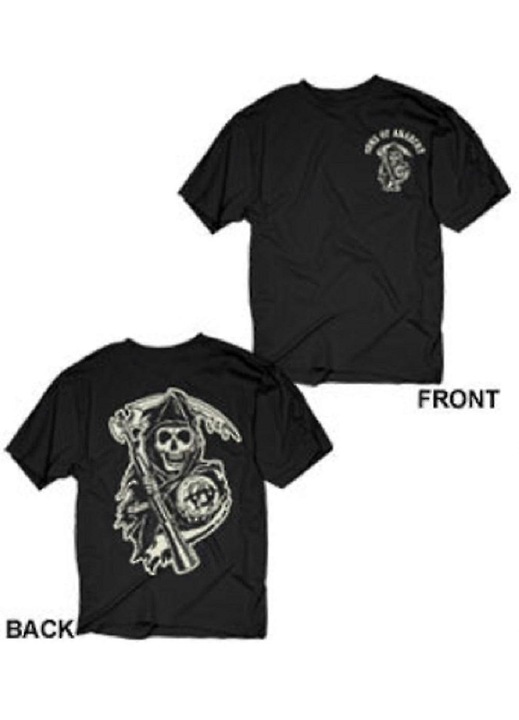 Férfi póló, Sons Of Anarchy, dupla nyomtatás, pamut, kényelmes, többszínű