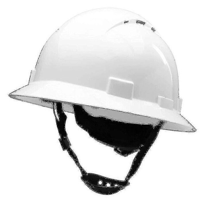 Casca de protectie, model Brim Hat, 6 puncte, alb, dimensiune 52-65cm