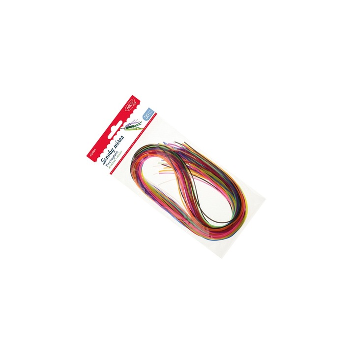 Set fire împletite rotunde Daco, multicolor, 30 bucăți, fiecare 80 cm