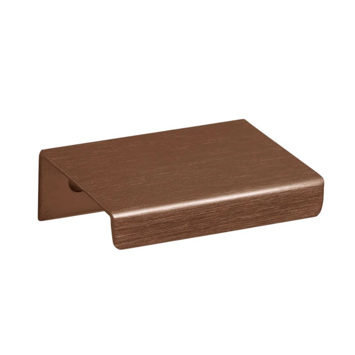 Maner pentru mobilier Way, finisaj bronz periat, L:50 mm
