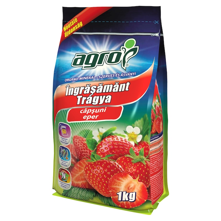 Ingrasamant organo-mineral pentru capsuni, granule, Agro CS, 1 kg