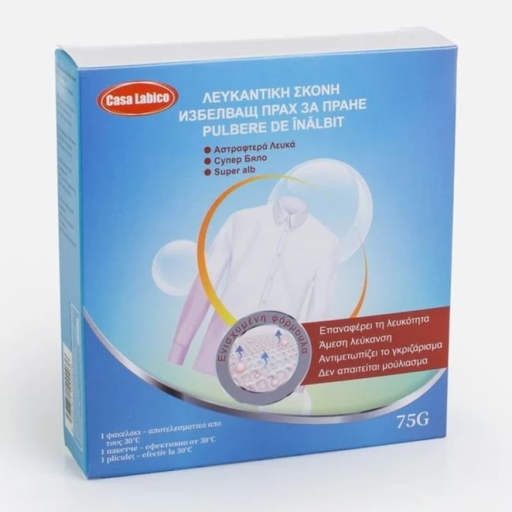 Pudra Inalbitoare pentru Haine Albe Stralucitoare 75g