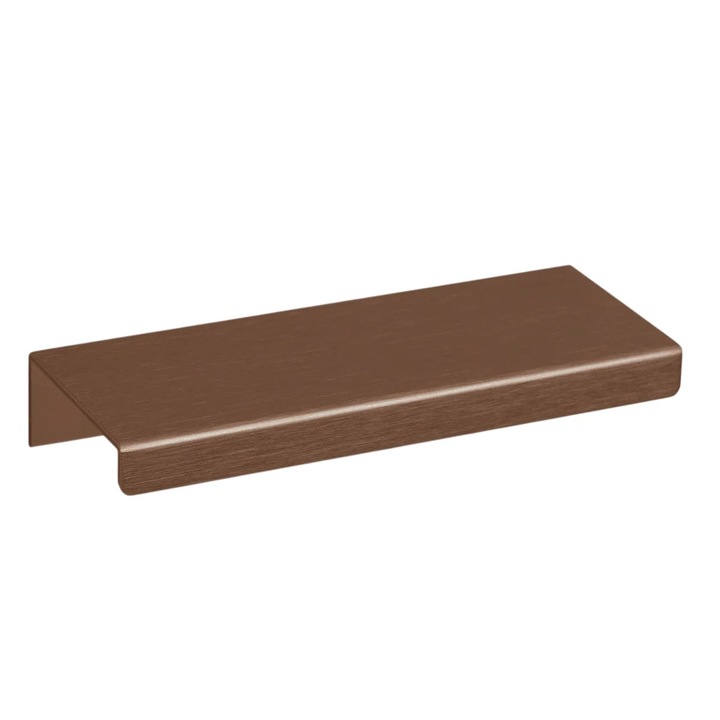 Maner pentru mobilier Way, finisaj bronz periat, L:100 mm