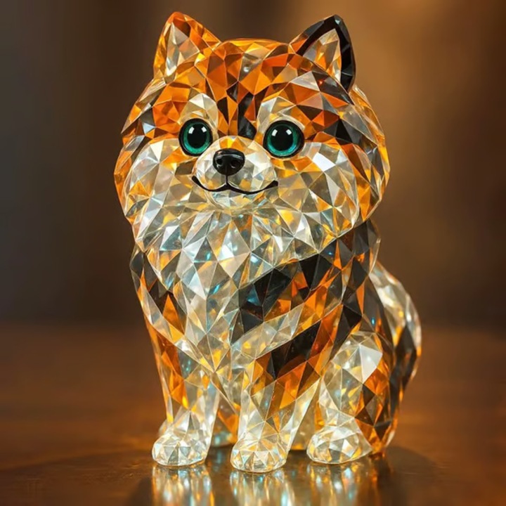 Figurine animale din rasina, sculpturi cristal, set, accesorii decorative