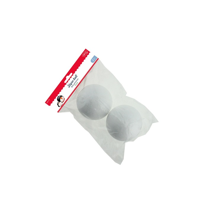 Set 2 Bile Polistiren Daco, 10 cm, ideale pentru crafturi creative, 5 ani+
