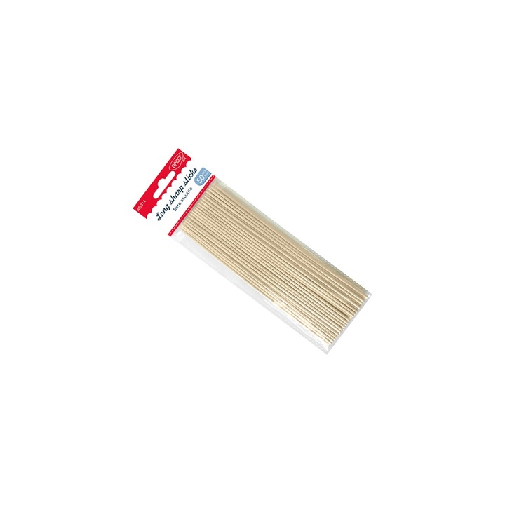 Set 50 Bete Ascutite din Lemn Daco 20x3mm pentru Crafturi, 7+ ani