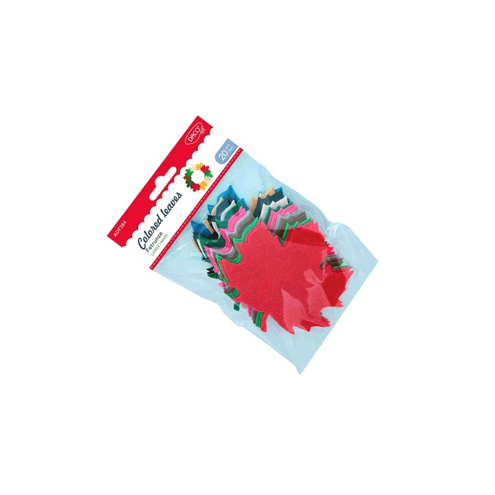 Set Frunze Mari din Fetru, Daco, multicolor, 20 buc, 10, 5x10cm
