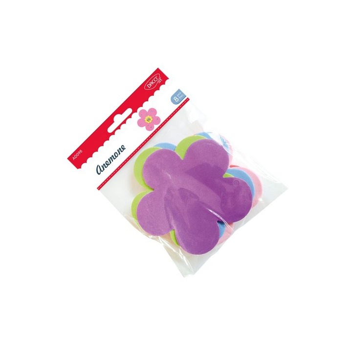 Set Accesorii Craft Anemone, 8 Bucati, Multicolor, 11.4x11.2x0.2cm, Varsta 3+ ani