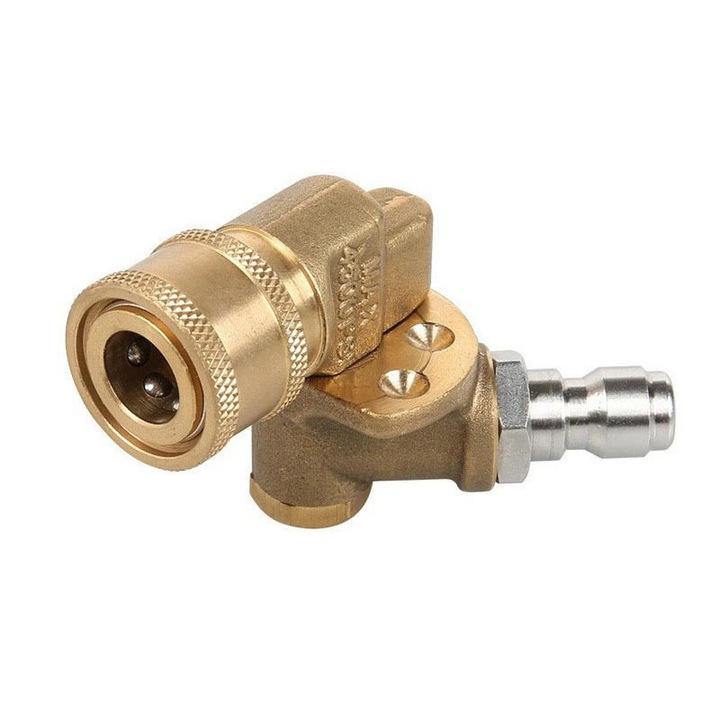 1/4" forgó adapter magasnyomású mosóhoz, sárgaréz konstrukció, szivárgásmentes kialakítás, többcélú felhasználás