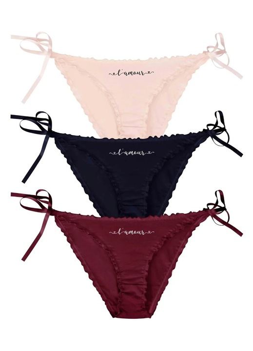 Set 3 perechi chiloti bumbac PICADILI, multicolor, M