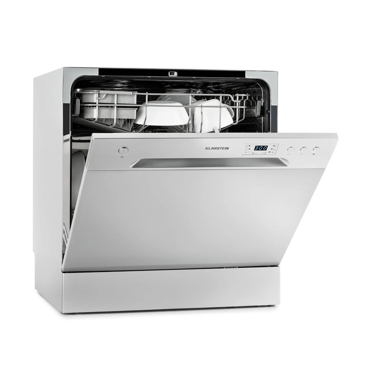 Masina de spalat vase Klarstein Amazonia 8, 1620 W, 8 seturi, argintie, 55 x 59 x 49, 5 cm
