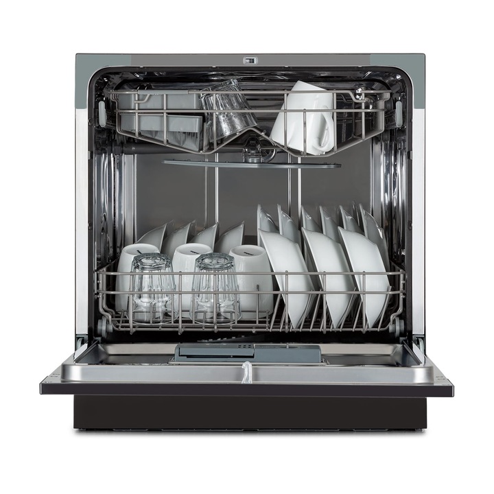 Masina de spalat vase Klarstein Amazonia 8, 1620 Watt, 8 seturi, 49 dB, gri argintiu, 55x59x49, 5cm