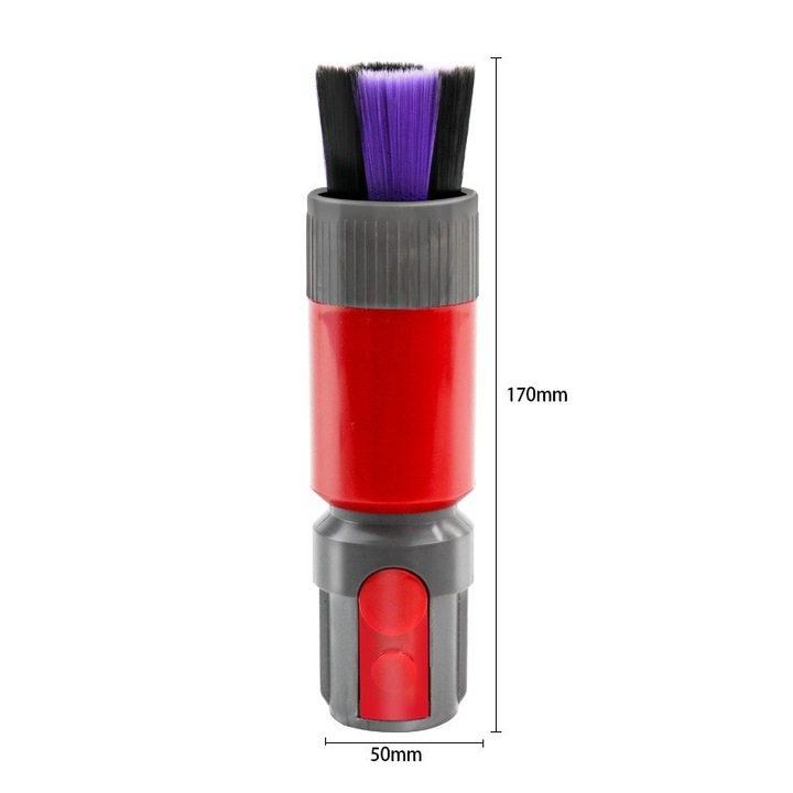 Perie de curatare pentru aspirator, 17x5cm, compatibila cu Dyson V7, V8, V10, V11, V12, V15, accesoriu multifunctional