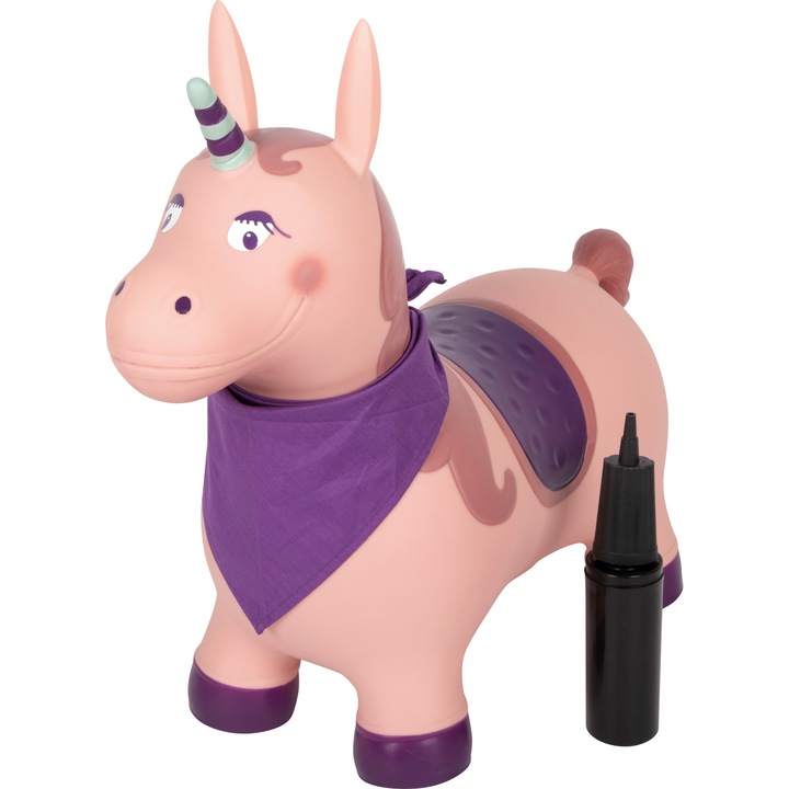 Надуваема играчка за яздене за деца - Скачащ еднорог - small foot