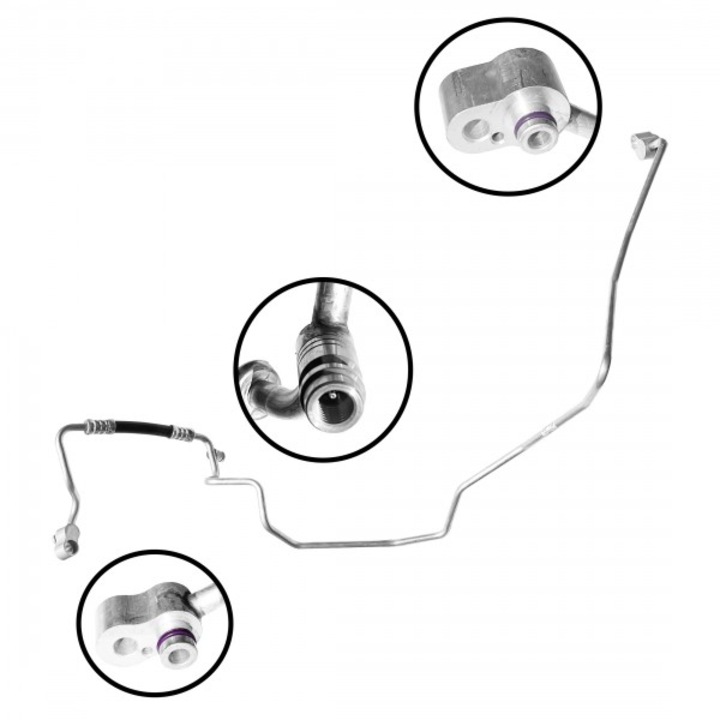 Conducta Aer Conditionat WRC, 1K0820741CMSKV43SKV559, pentru Audi A3, Q3, Seat Altea, Skoda Octavia II, Vw Caddy III