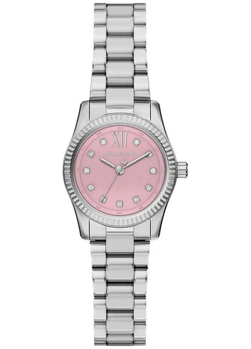 Часовник за дами Michael Kors Lexington, неръждаема стомана, розов, с верижка от неръждаема стомана