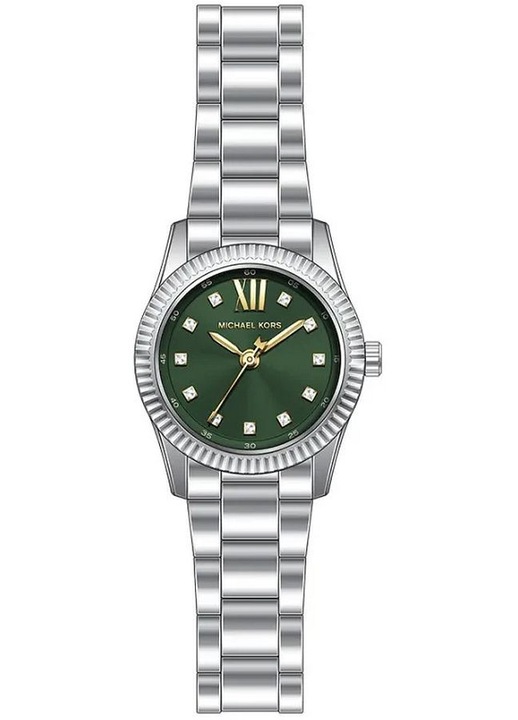 Часовник за дами Michael Kors Lexington, неръждаема стомана, с верижка, зелен, 38 мм