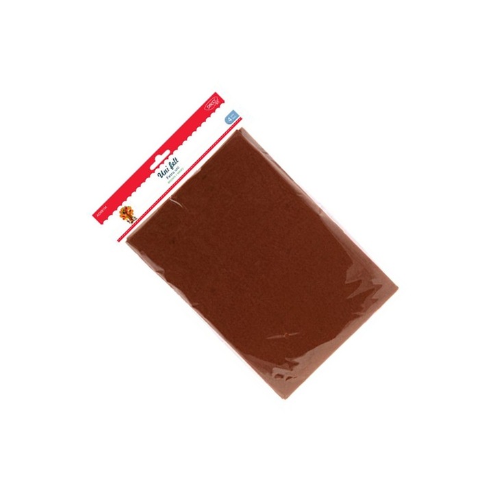 Set 4 coli fetru maro Daco A4, 1.5mm, pentru crafturi creative