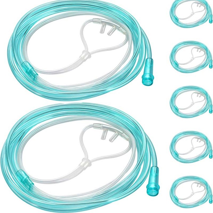 Canoana nazala, 2m, set de 5 bucati, tub verde, material moale