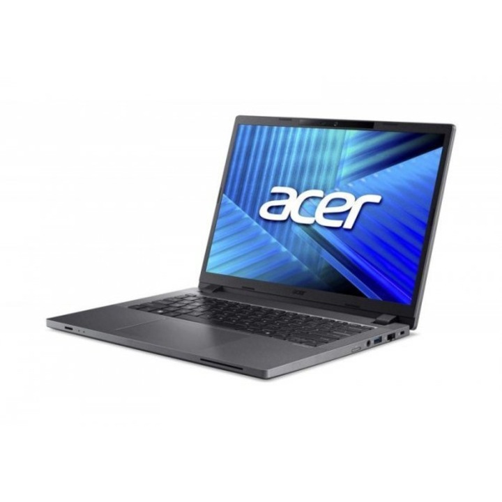 Laptop Acer TravelMate P2, 14" WUXGA, Intel® Core™ Ultra 5 125H pana la 4.5 GHz, 16 GB RAM DDR5, 512 GB SSD, Intel Arc Graphics, Windows 11 Pro, Steel Grey 512 GB
