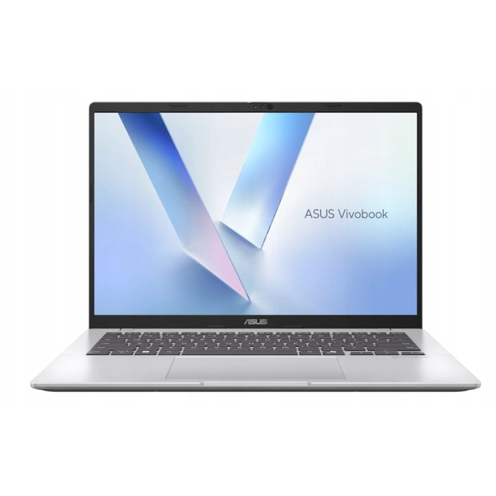 Laptop ASUS VivoBook 14, 14" WUXGA, AMD Ryzen™ AI 7 445 pana la 4.6 GHz, 16 GB RAM DDR5, 512 GB SSD, AMD Radeon Graphics, Windows 11 Home, Cool Silver 512 GB