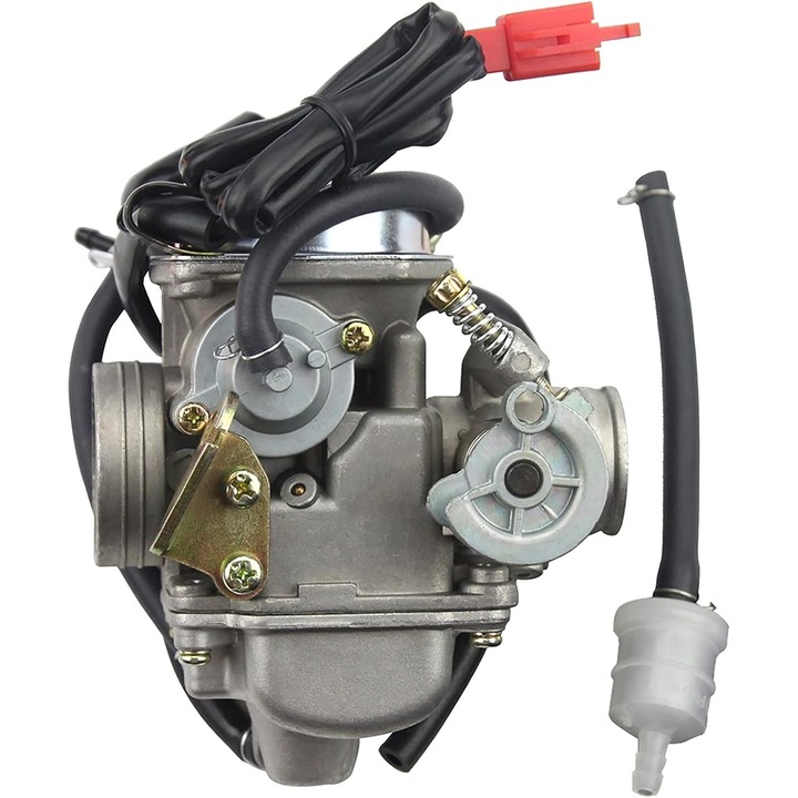 Carburator 24mm PD24J Pornire la Rece pentru Motoare GY6 125cc 150cc - Negru