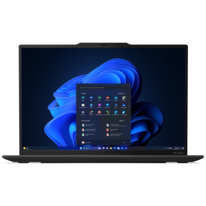 Лаптоп Lenovo ThinkPad X1, 14" WUXGA тъчскрийн, Intel® Core™ Ultra 7 255U до 5.2 GHz, 32 GB RAM LPDDR5x 8400, 1 TB SSD, Intel® Graphics, Windows 11 Pro, черен 1 TB