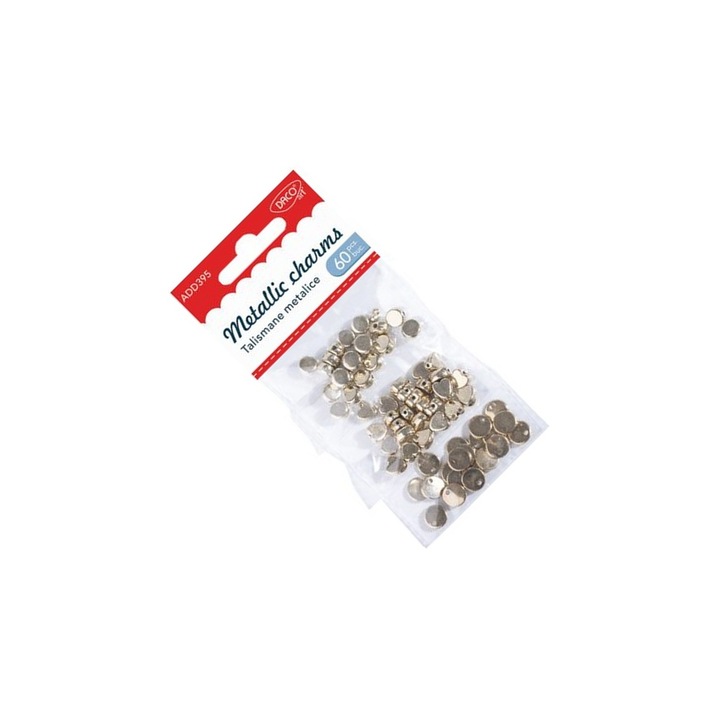 Set Talismane Metalice Daco, 60 Bucati, creatie artizanala, dimensiuni variate, pentru copii 7 ani