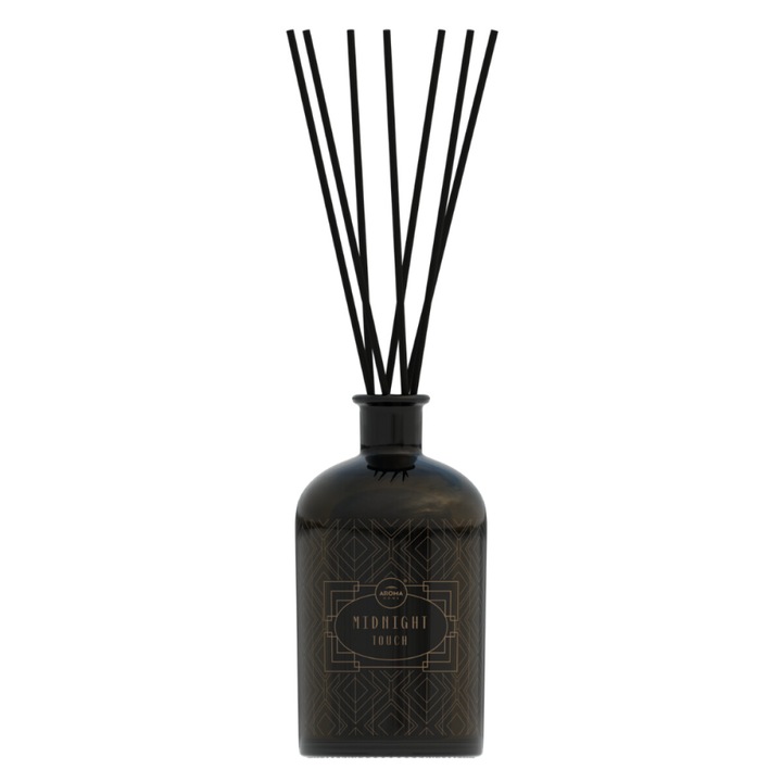 Odorizant de camera cu betisoare Aroma Home, Midnight Touch, gama Art Deco, 750ml