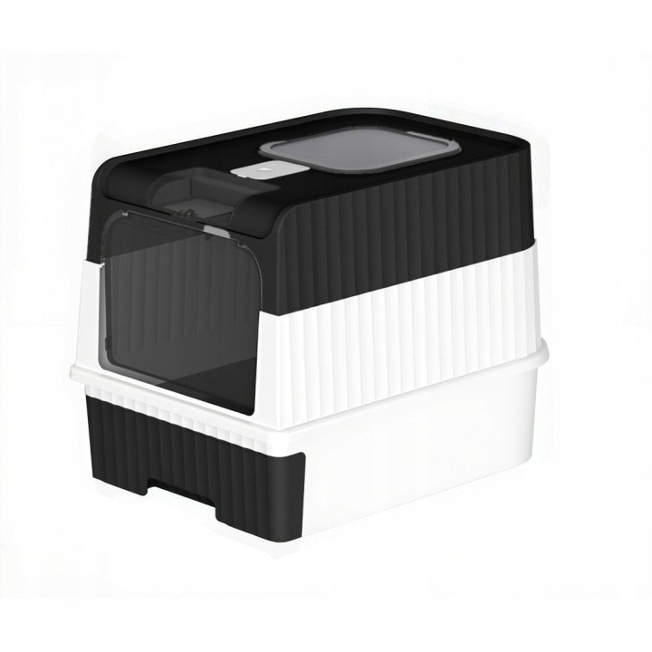 Cutie inchisa pentru pisici, cu filtre de carbon, sertar confortabil si lopata, vase de nisip pentru pisici negre, toaleta pentru pisici