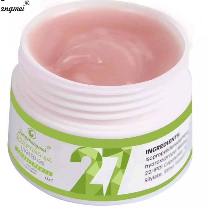 Gel UV constructie Fengshangmei 15ml, nude, vascozitate ridicata