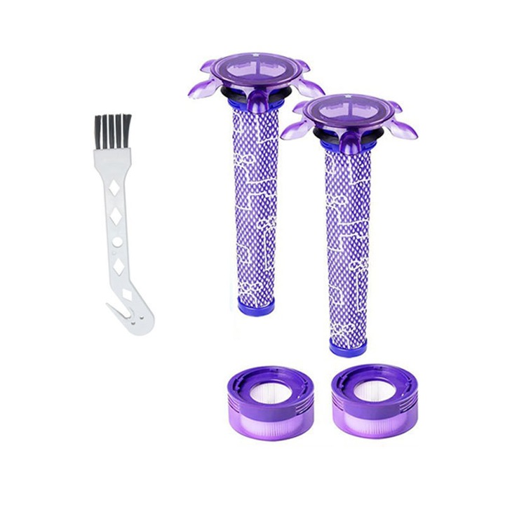 Elő- és utószűrő Dyson V8 FOCUS porszívóhoz, szett, 60 PPI, szilikon, légáteresztő háló