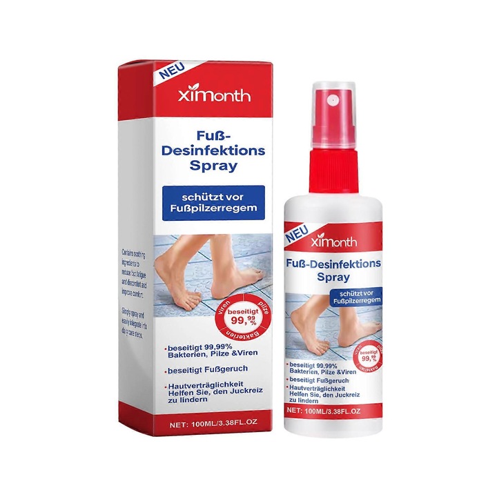 Ximonth lábápoló spray, aloe vera kivonattal és E-vitaminnal