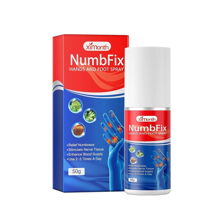 Kéz- és lábápoló spray, Ximonth, angyalgyökér és üröm kivonattal, 150ml