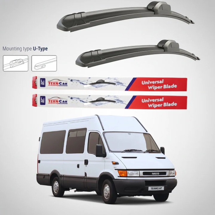 Stergatoare IVECO Daily MK3 Minibus (1999–2004) Flat, Set fata – TeamCar®