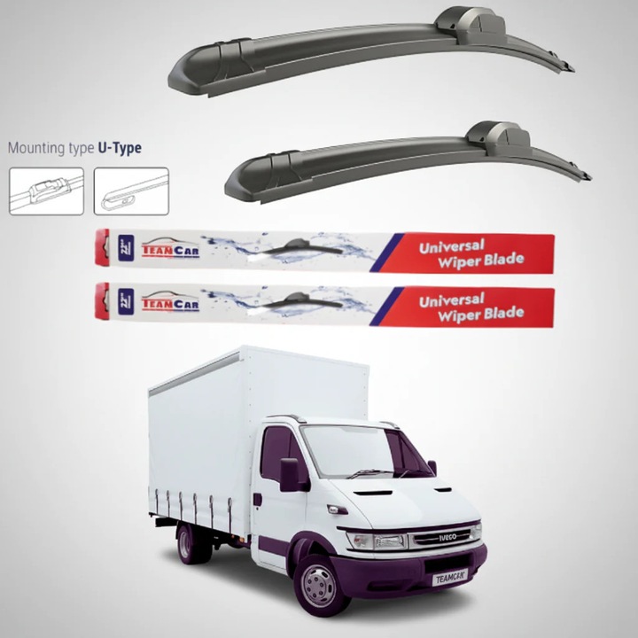 Stergatoare IVECO Daily MK3 Furgon (2004–2006) Flat, Set fata – TeamCar®