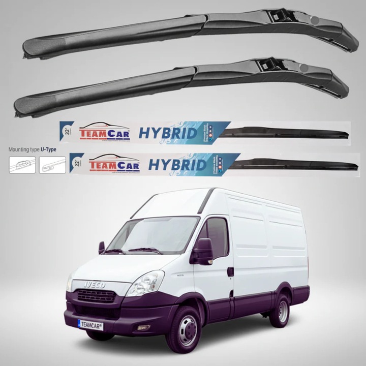 Stergatoare IVECO Daily Van (2009–2014) Hibrid, Set fata – TeamCar®