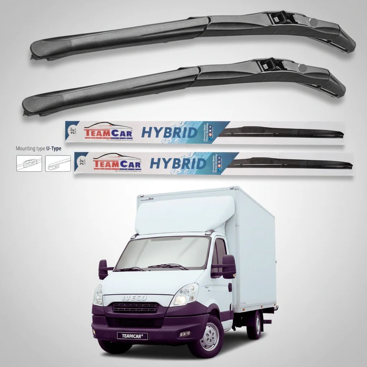 Stergatoare IVECO Daily Furgon (2009–2014) Hibrid, Set fata – TeamCar®