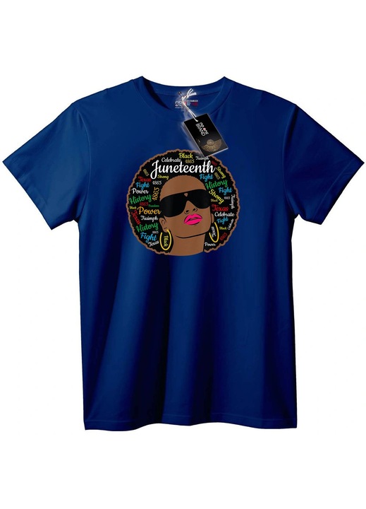Tricou Celebration Juneteenth, Bleumarin