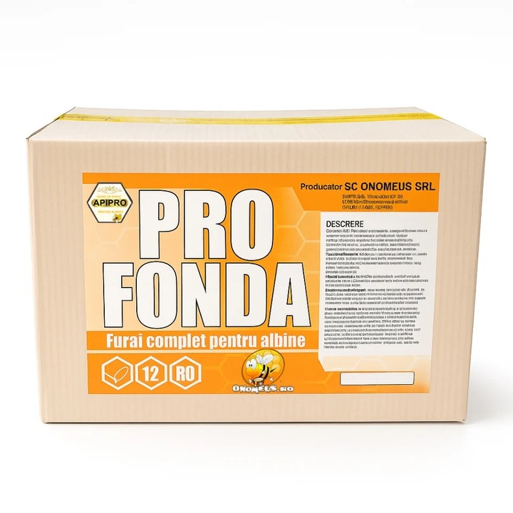 Hrana pentru albine ProFonda, 12kg, formulă nutritivă, ambalaj calup